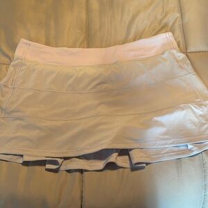 Lululemon Pace Rival Mid-Rise Long skirt, size 16, pastel blue